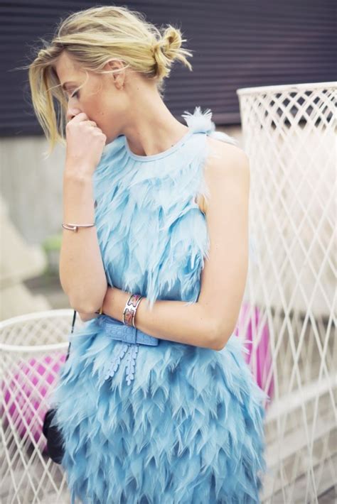 fendi blue feather dress|Dresses & Jumpsuits .